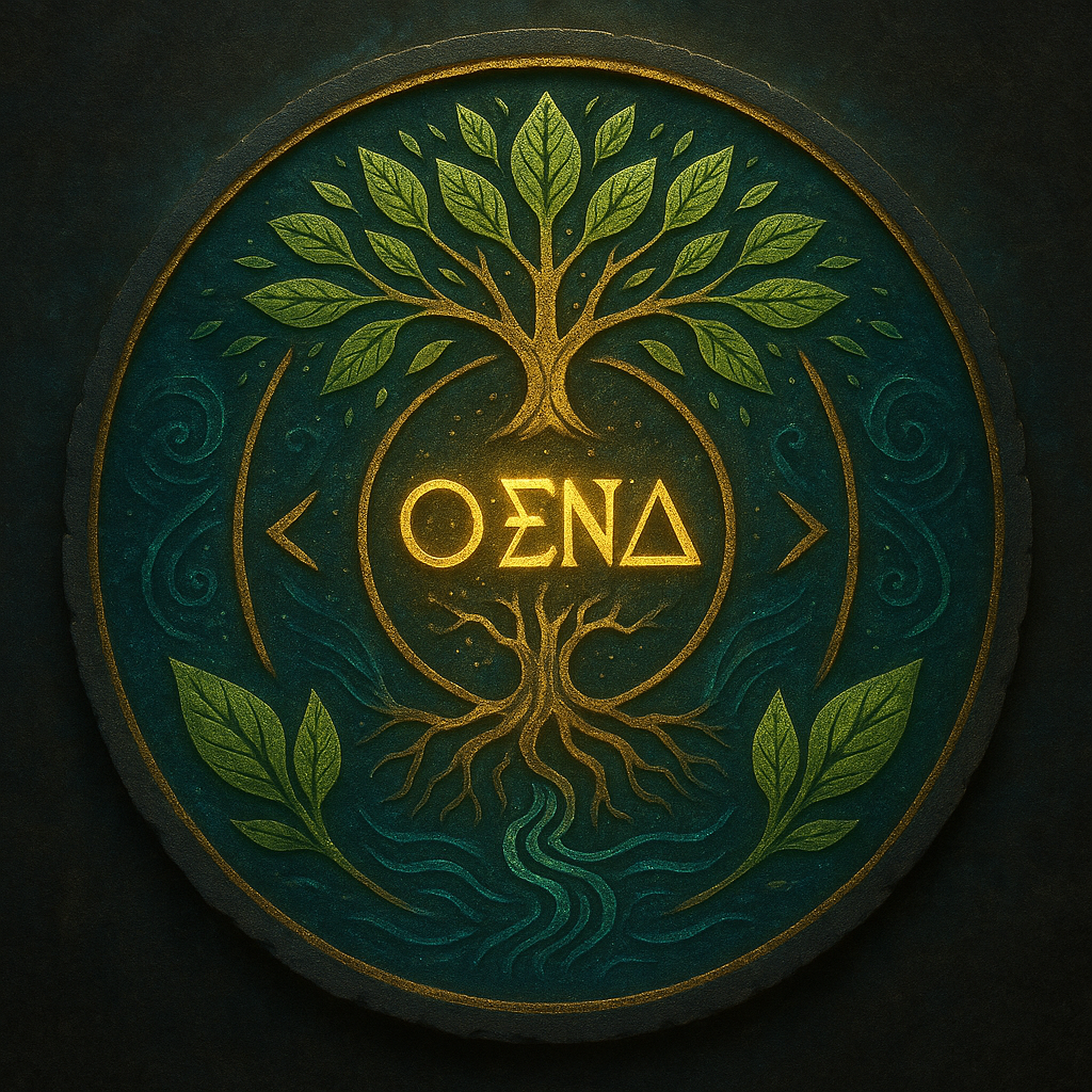 OΞNΔ Ecozine Sigil - Nature Protocol Seal for Truth Ritual Platforms
